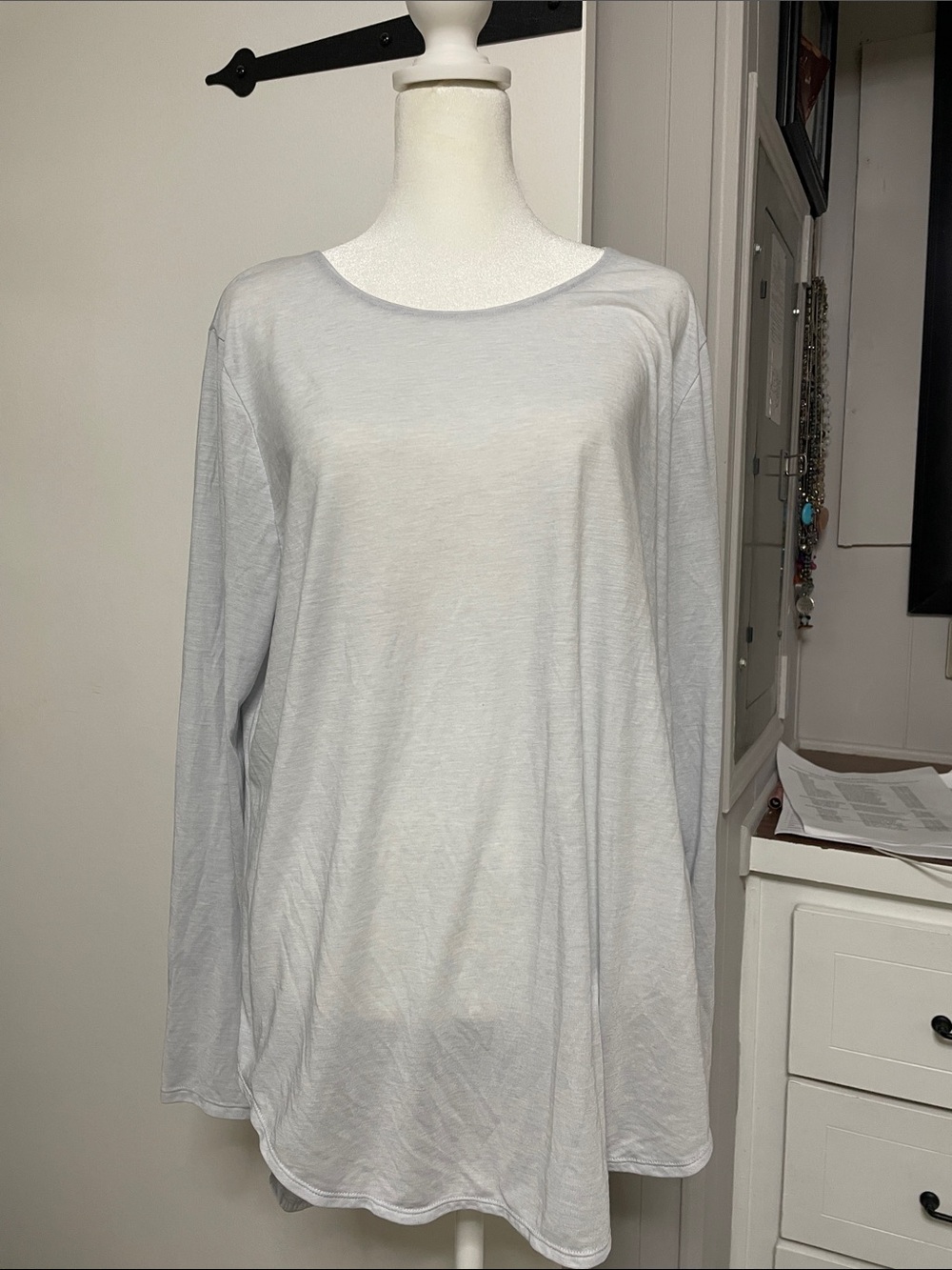 Under Armour Light Gray Long Sleeve Women's Top